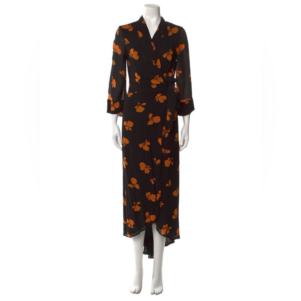 Floral Wrap Dress - Ganni